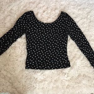 Polka dot crop top